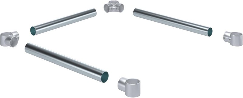 AmGood Cross Bar and Connector Set (for Table 24" x 18") - Image 2